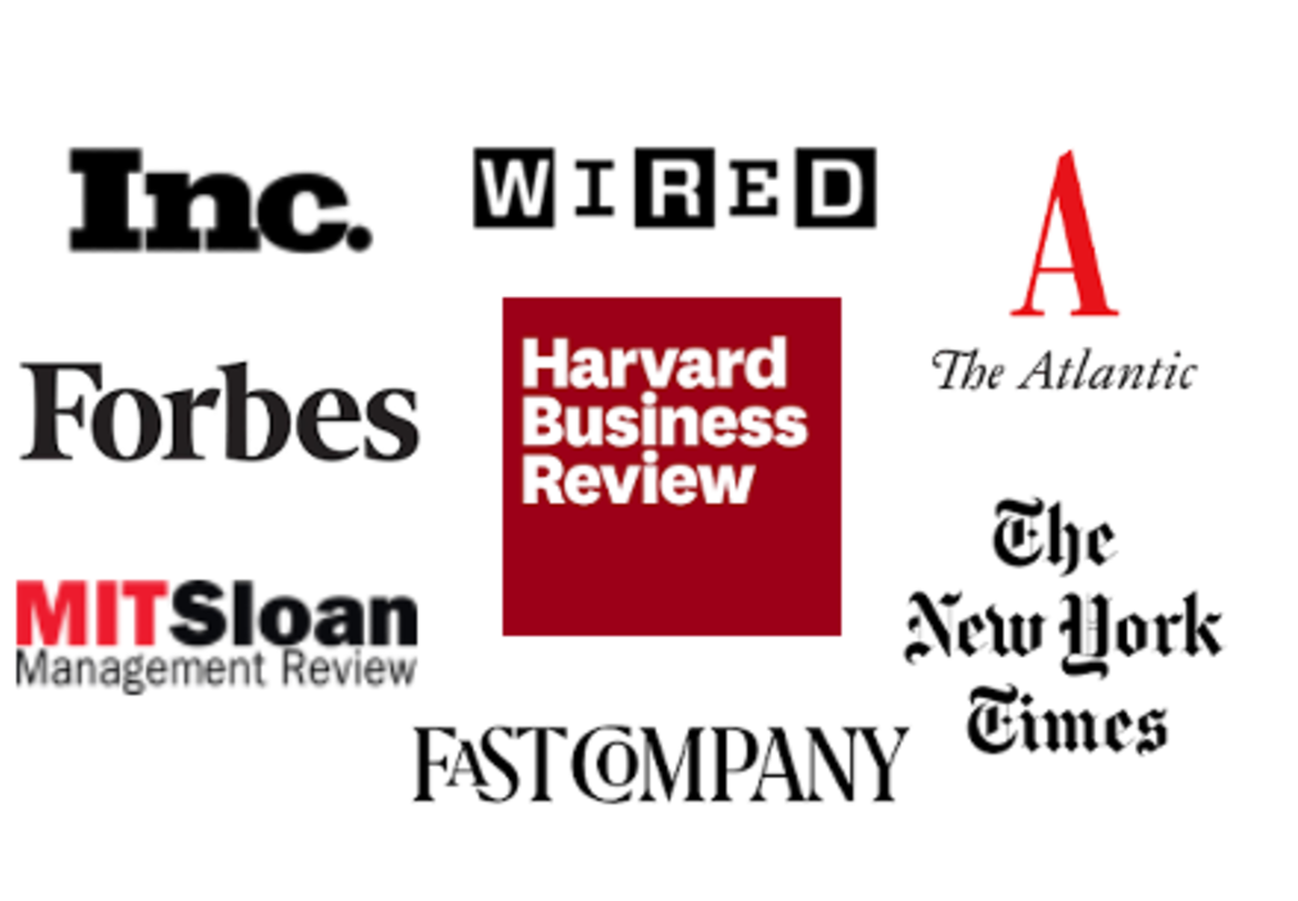 cluster of various publication logos